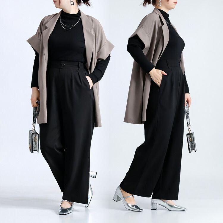 【送料無料】 きれいめコクーンパンツ 3色 M L 洗える 楽ちん レディース ボトムス パンツ コクーンパンツ カーブパンツ ワイドパンツ バルーンパンツ 春夏秋冬 |  | 13
