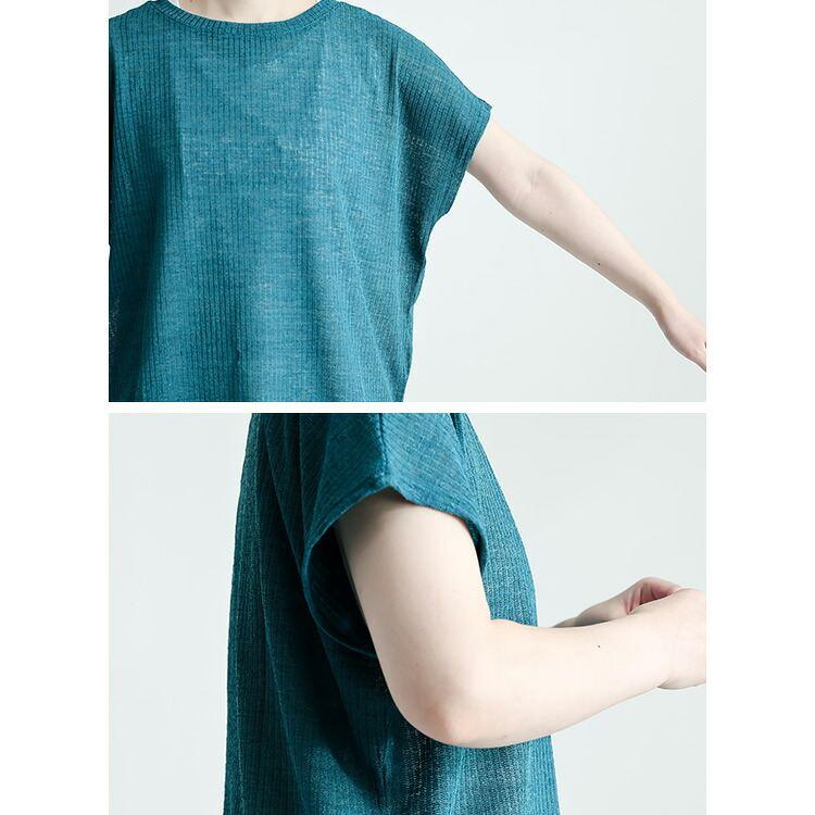 【新作】【送料無料】 シアードルマンアンサンブル M L 洗える 半袖 防シワ レディース トップス Tシャツ チュニック タンクトップ アンサンブル セットアップ |  | 14