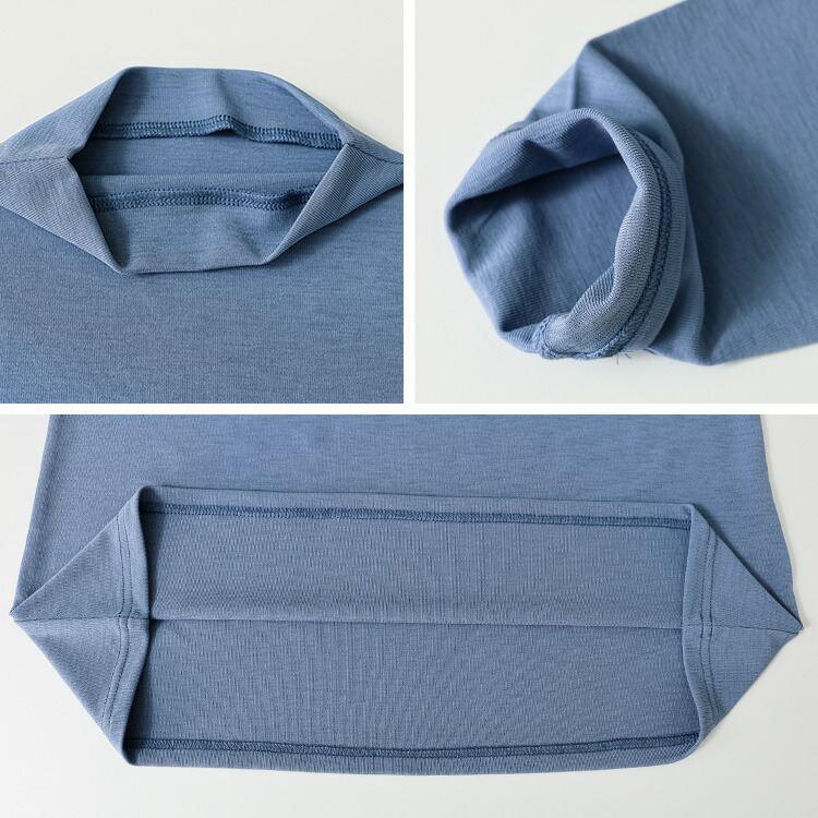 【新作】【送料無料】 ドライタッチボトルネックプルオーバー(七分袖・長袖) 5色 M-L 7分袖 長袖 洗える レディース |  | 18