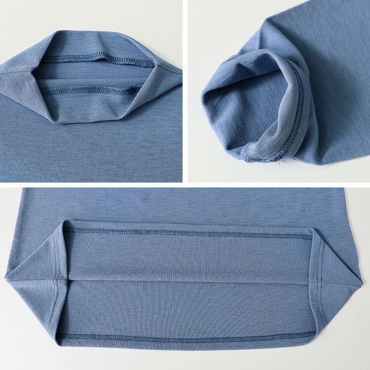 【送料無料】ドライタッチボトルネックプルオーバー(七分袖・長袖) 5色 M-L 7分袖 長袖 洗える レディース トップス インナー カットソー プルオーバー Tシャツ |  | 28
