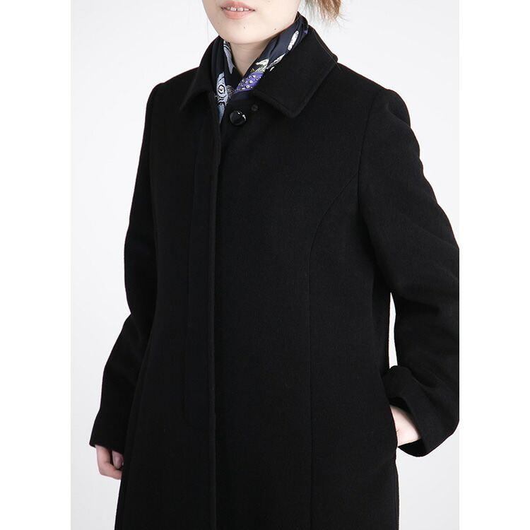 【再入荷】【送料無料】 丈が選べる、カシミヤウールコート M-3L 冠婚葬祭 レディース アウター コート フォーマルコート ブラックフォーマル スーツ 黒 礼服 |  | 09