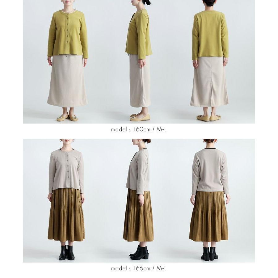 【日本製/再入荷】【送料無料】 発熱保温が優れた暖かカーディガン 5色 M-L 洗える 長袖 レディース トップス カーディガン カットソー 東レ ソフトサーモ |  | 16