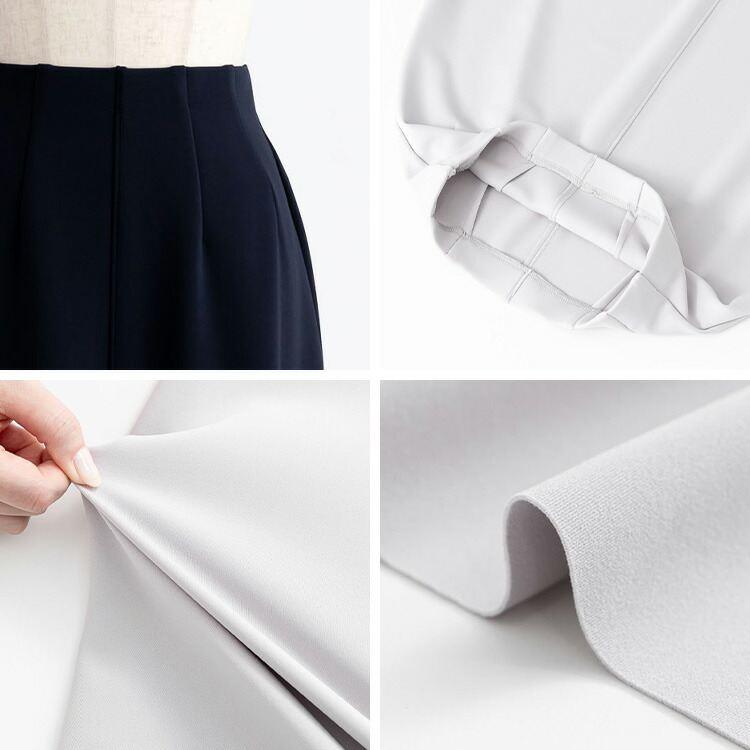 【日本製】【送料無料/再入荷】 スラッと細見えスカート 9色 M-LL 洗える 防シワ 軽量 レディース ボトムス スカート フレアスカート ダンボールニット |  | 09