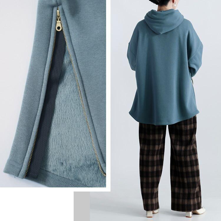 【新作モデルで再入荷】【送料無料】 裏起毛パーカー 4色 M L 長袖 洗える レディース トップス パーカー スウェット トレーナー 裏シャギー |  | 11