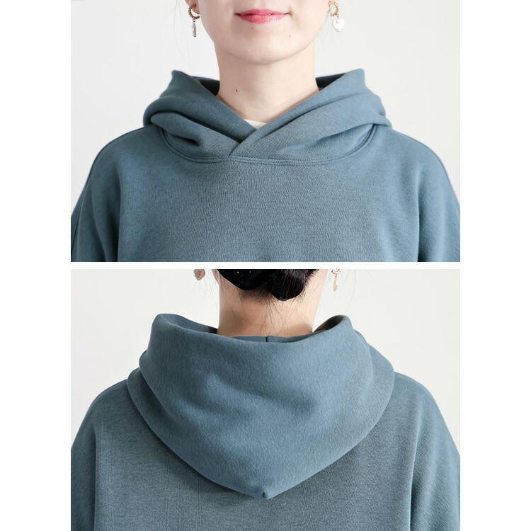 【新作モデルで再入荷】【送料無料】 裏起毛パーカー 4色 M L 長袖 洗える レディース トップス パーカー スウェット トレーナー 裏シャギー |  | 14