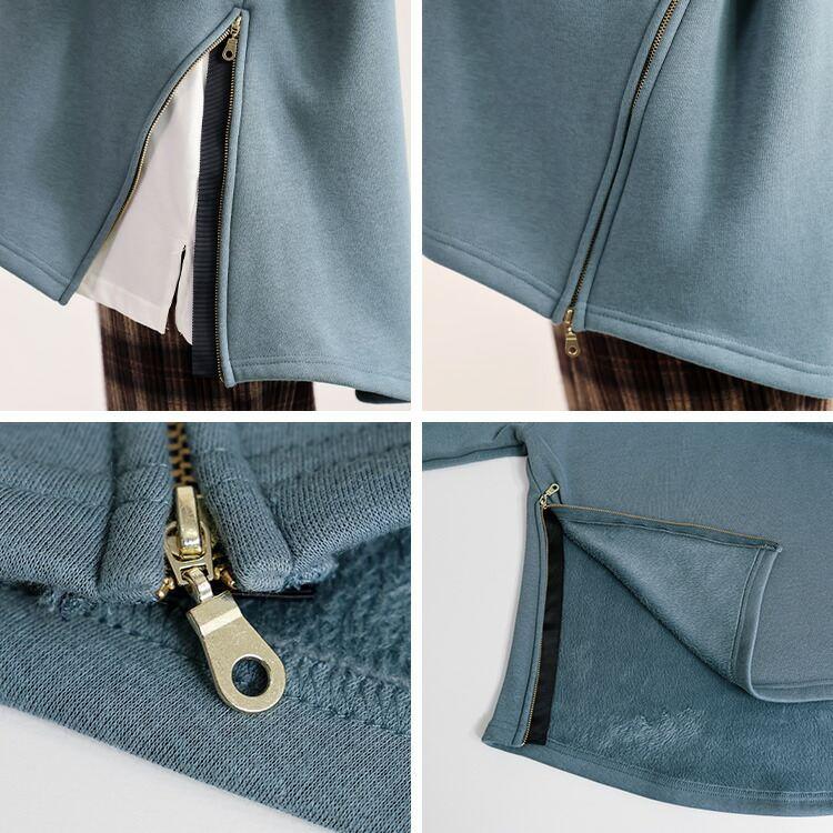 【新作モデルで再入荷】【送料無料】 裏起毛パーカー 4色 M L 長袖 洗える レディース トップス パーカー スウェット トレーナー 裏シャギー |  | 16