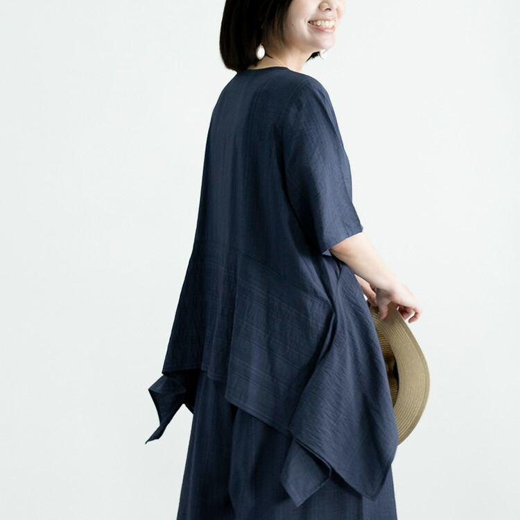 【送料無料】 ほの艶リッチセットアップ 5色 M-LL 洗える レディース トップス オーバーブラウス パンツ フォーマル セットアップ 2点セット アンサンブル 春夏 |  | 09