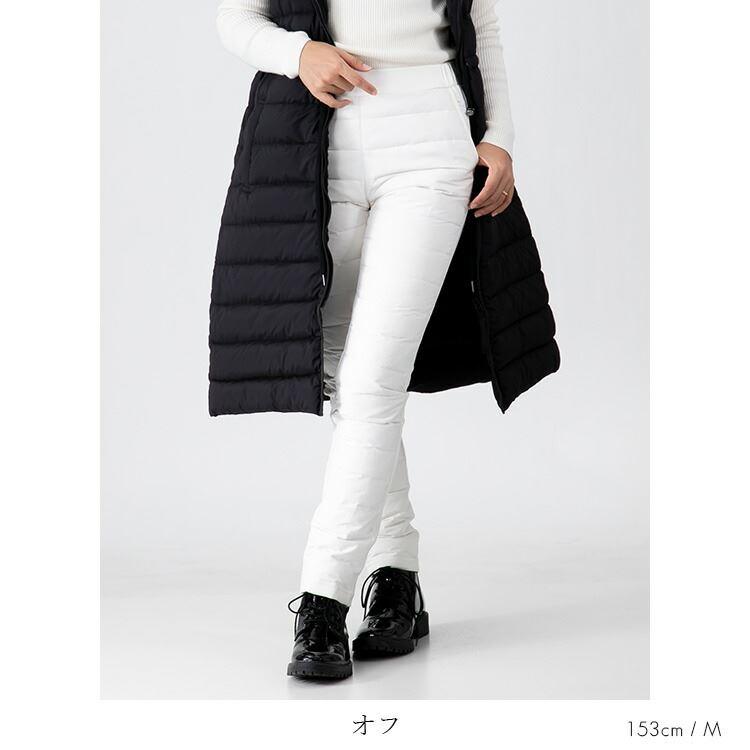 【送料無料/再入荷】 寒がりさん必見！極暖！裏起毛×ダウンストレッチパンツ 6色 M-3L 洗える ウォッシャブル レディース ボトムス パンツ ダウン |  | 09