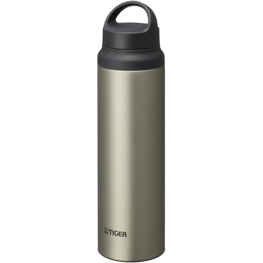 タイガー魔法瓶(TIGER) タイガー 水筒 800ml ハンドル付き 軽量 ステンレスボトル アウトドア オフィス チタニウムオーア(ステンレス) | タイガー魔法瓶
