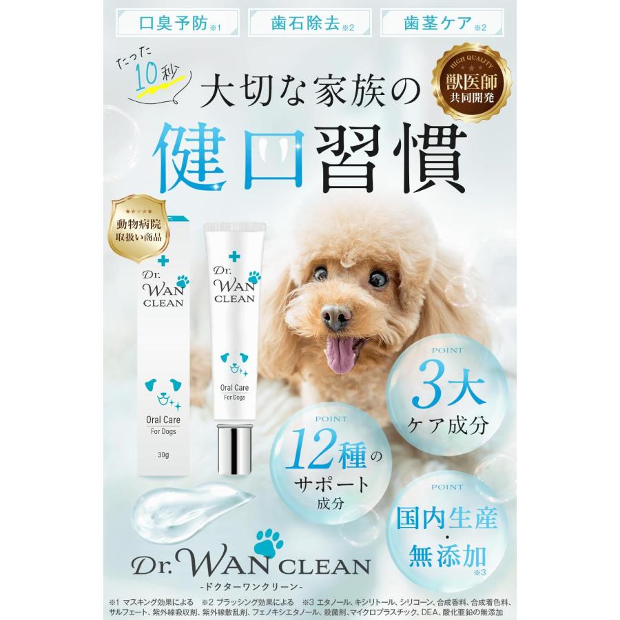 犬 歯磨き粉 【獣医師共同開発】 歯磨きジェル 口臭 歯石 歯垢