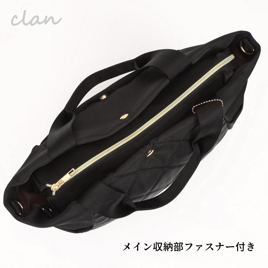 [Clan] レディースナイロンバッグ 2wayトートバッグ A4対応 大容量 軽量 PC収納 ショルダーバッグの画像