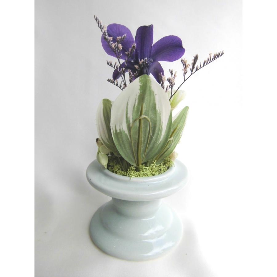 最新発見 お仏壇 お供え ガラスドーム入 仏花 祈り 紫のデンファレ アレンジ 咲き続ける プリザーブドフラワー ギフト Wantannas Go Id