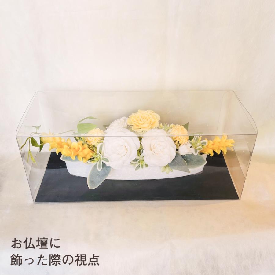 仏花 プリザーブドフラワー 送料無料 枯れない花 お仏壇 お供え花 お彼岸 仏壇飾り 菊 あじさい ガラスドーム プレゼント インテリア 造花 ギフト | ブランド登録なし | 06
