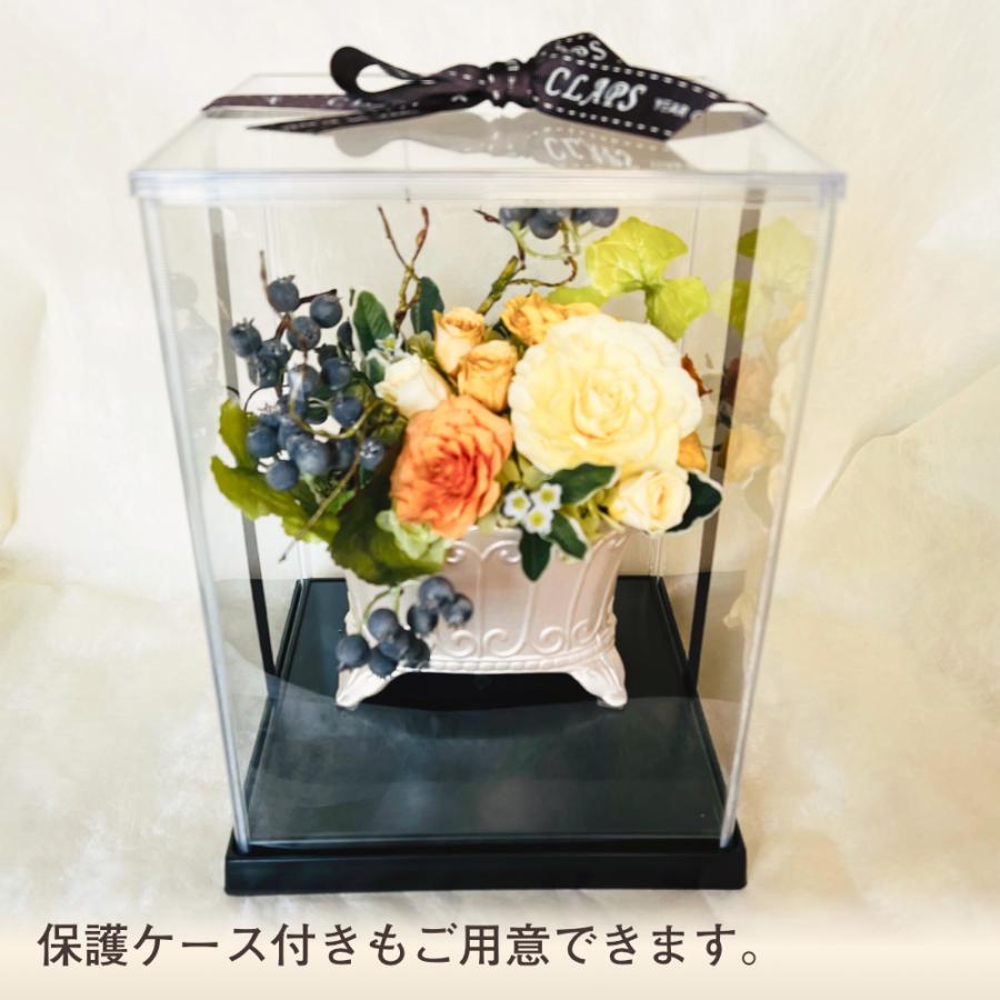 プリザーブドフラワー 送料無料 枯れない花 お祝い花 祝花 バラ 透明ケース有無 インテリア 造花 ギフト プレゼント | ブランド登録なし | 03