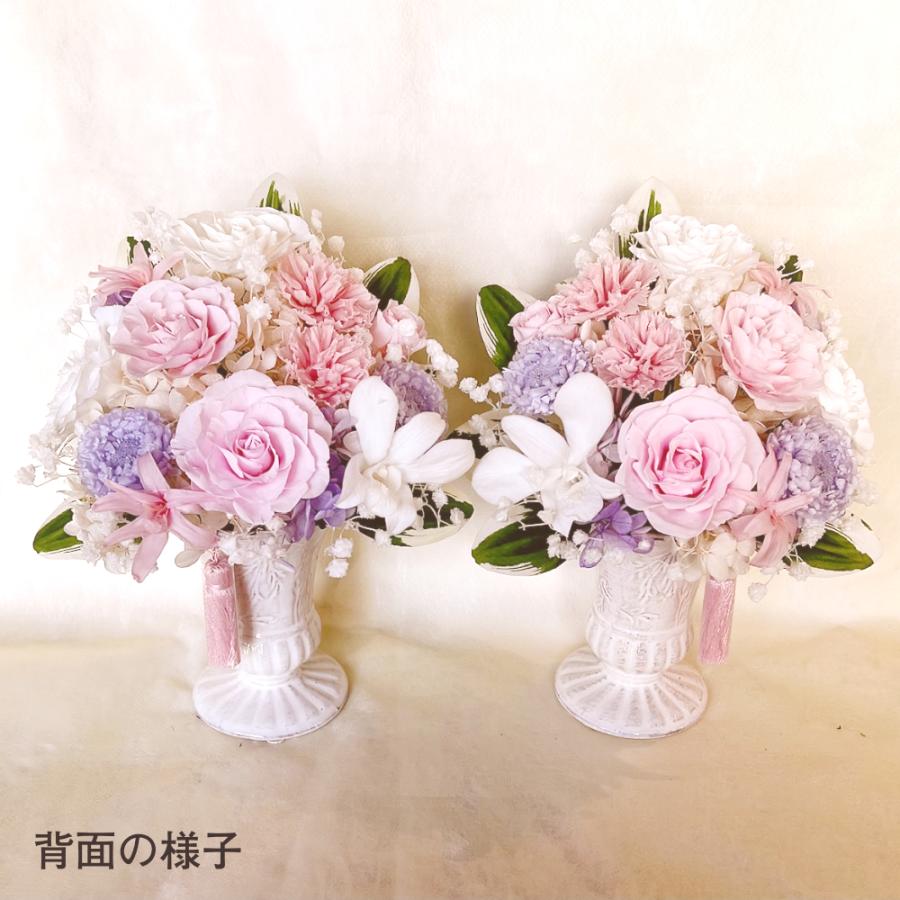 仏花 お祝い プリザーブドフラワー 送料無料 枯れない花 お仏壇 お供え花 お彼岸 薔薇 カーネーション あじさい 保護ケース プレゼント インテリア 造花 ギフト | ブランド登録なし | 05