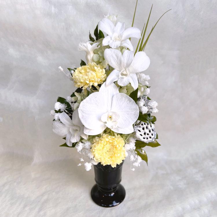 ☆444 　仏花　プリザーブドフラワー　一対　おしゃれ　豪華　清楚　大きい ☆444 仏花 プリザーブドフラワー 一対 おしゃれ 豪華 清楚 大きい