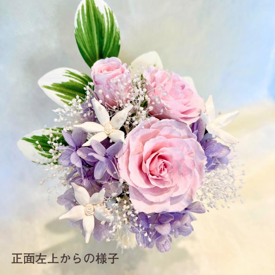 仏花 プリザーブドフラワー 送料無料 枯れない花 お仏壇 お供え花 お彼岸 仏壇飾り 花瓶付き バラ 紫陽花 ソラフラワー インテリア 造花 ギフト | ブランド登録なし | 06