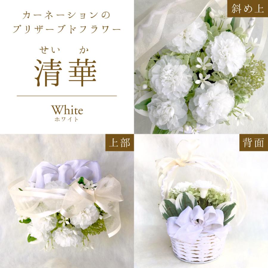 プリザーブドフラワー 送料無料 お祝い 誕生日 枯れない花 かご入 カーネーション 紫陽花 プレゼント インテリア 造花 ギフト | ブランド登録なし | 08