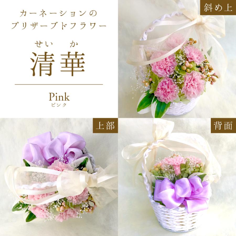 プリザーブドフラワー 送料無料 お祝い 誕生日 枯れない花 かご入 カーネーション 紫陽花 プレゼント インテリア 造花 ギフト | ブランド登録なし | 12