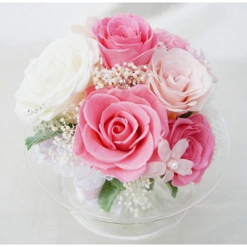 特別な贈り物ガラスドームのスペシャル プリザーブドフラワー