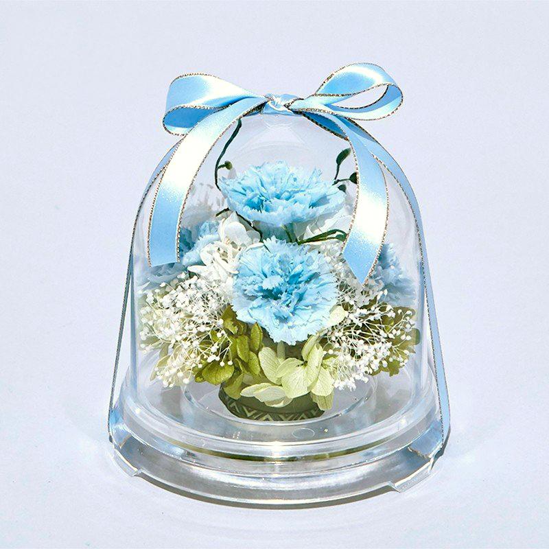 プリザーブドフラワー 送料無料 お祝い 誕生日 枯れない花 カーネーション フラワードーム Mサイズ プレゼント インテリア 造花 ギフト | ブランド登録なし | 04