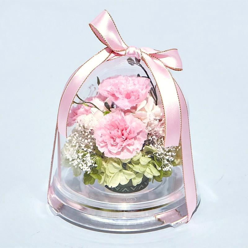 プリザーブドフラワー 送料無料 お祝い 誕生日 枯れない花 カーネーション フラワードーム Mサイズ プレゼント インテリア 造花 ギフト | ブランド登録なし | 02