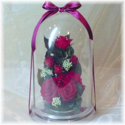 プリザーブドフラワー 送料無料 お祝い 誕生日 枯れない花 ドーム バラ プレゼント インテリア 造花 ギフト | ブランド登録なし | 09