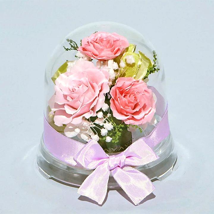 プリザーブドフラワー 送料無料 お祝い 誕生日 枯れない花 ドーム 芽 バラ プレゼント インテリア 造花 ギフト | ブランド登録なし | 03