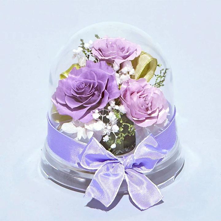 プリザーブドフラワー 送料無料 お祝い 誕生日 枯れない花 ドーム 芽 バラ プレゼント インテリア 造花 ギフト | ブランド登録なし | 04