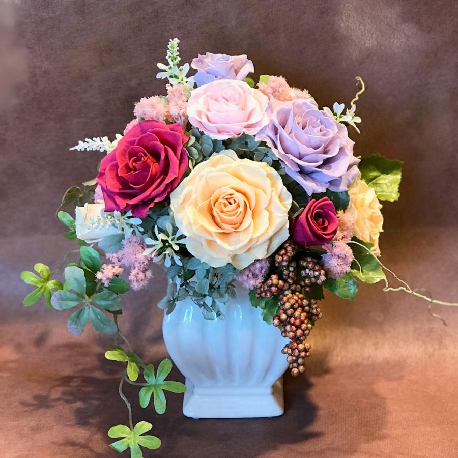 プリザーブドフラワー 送料無料 お祝い 誕生日 枯れない花 バラ 紫陽花 ケース入り プレゼント インテリア 造花 ギフト | ブランド登録なし | 09