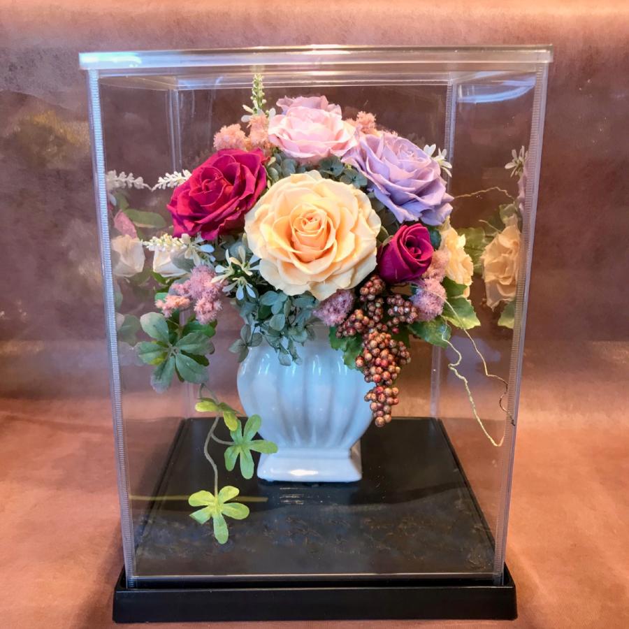 プリザーブドフラワー 送料無料 お祝い 誕生日 枯れない花 バラ 紫陽花 ケース入り プレゼント インテリア 造花 ギフト | ブランド登録なし | 10