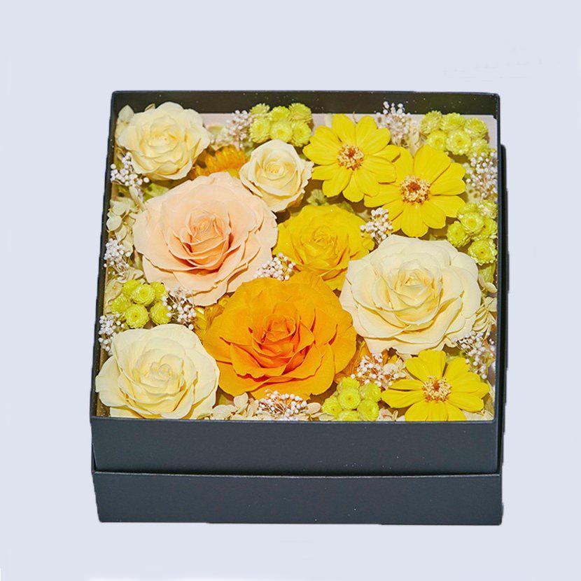 プリザーブドフラワー 送料無料 お祝い 誕生日 枯れない花 バラ 紫陽花 かすみ草 プレゼント インテリア 造花 ギフト | ブランド登録なし | 02