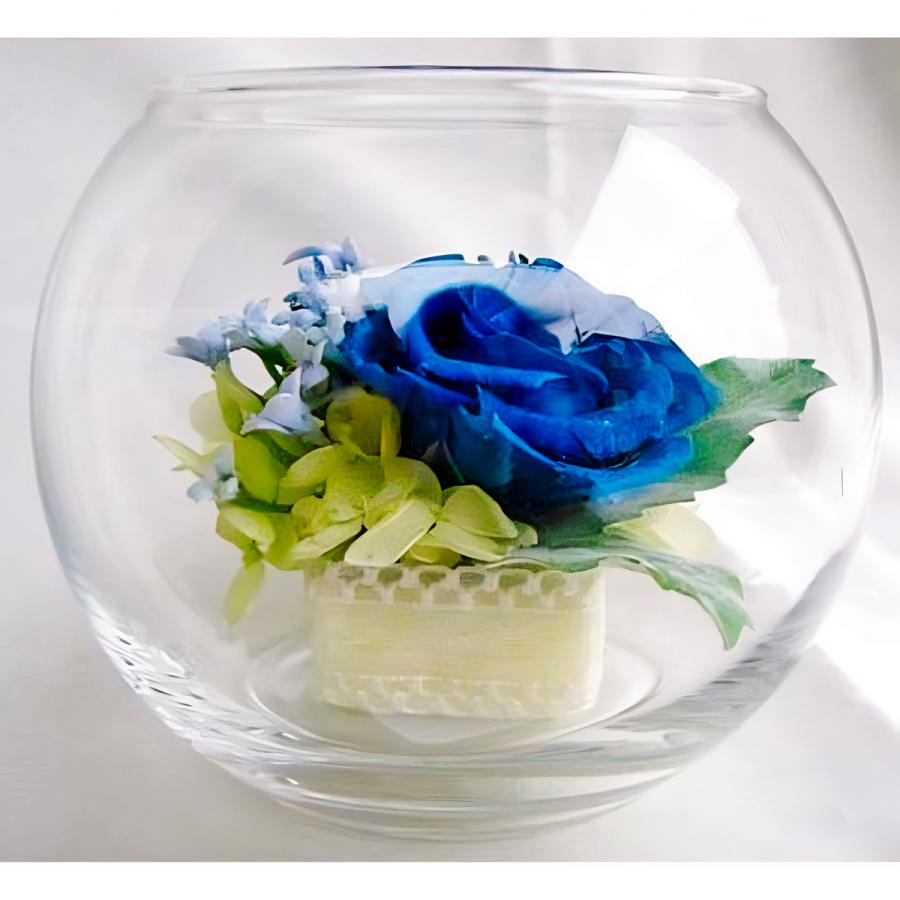 プリザーブドフラワー 送料無料 お祝い 誕生日 枯れない花 バブルグラス入り 枯れない花 バラ プレゼント インテリア 造花 ギフト | ブランド登録なし | 03