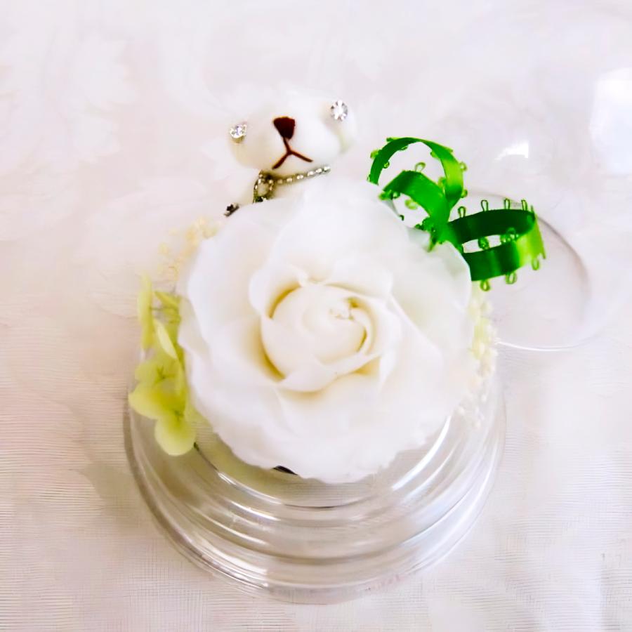 プリザーブドフラワー 送料無料 お祝い 誕生日 枯れない花 クマ くま