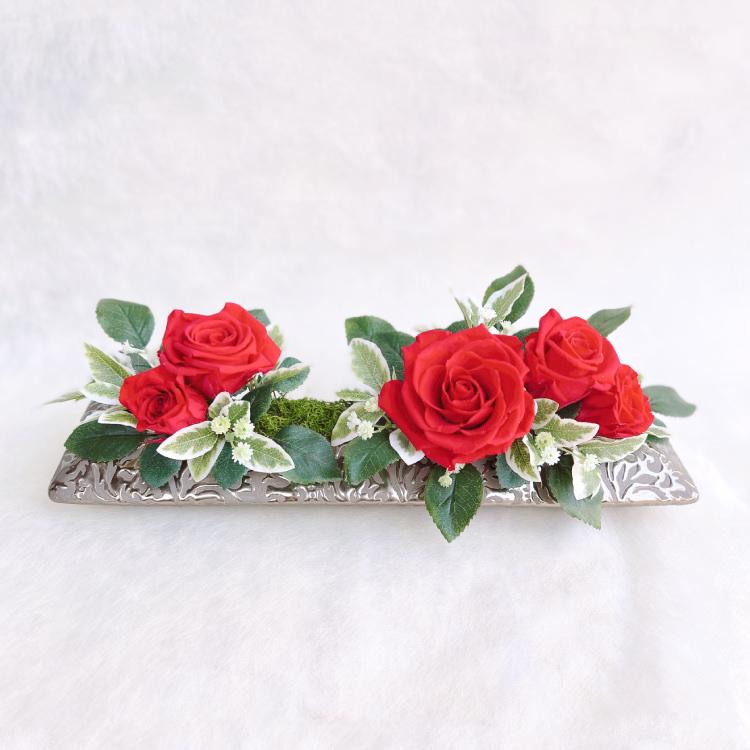 プリザーブドフラワー 送料無料 お祝い 誕生日 枯れない花 花器付き バラ プレゼント インテリア 造花 ギフト | ブランド登録なし | 01