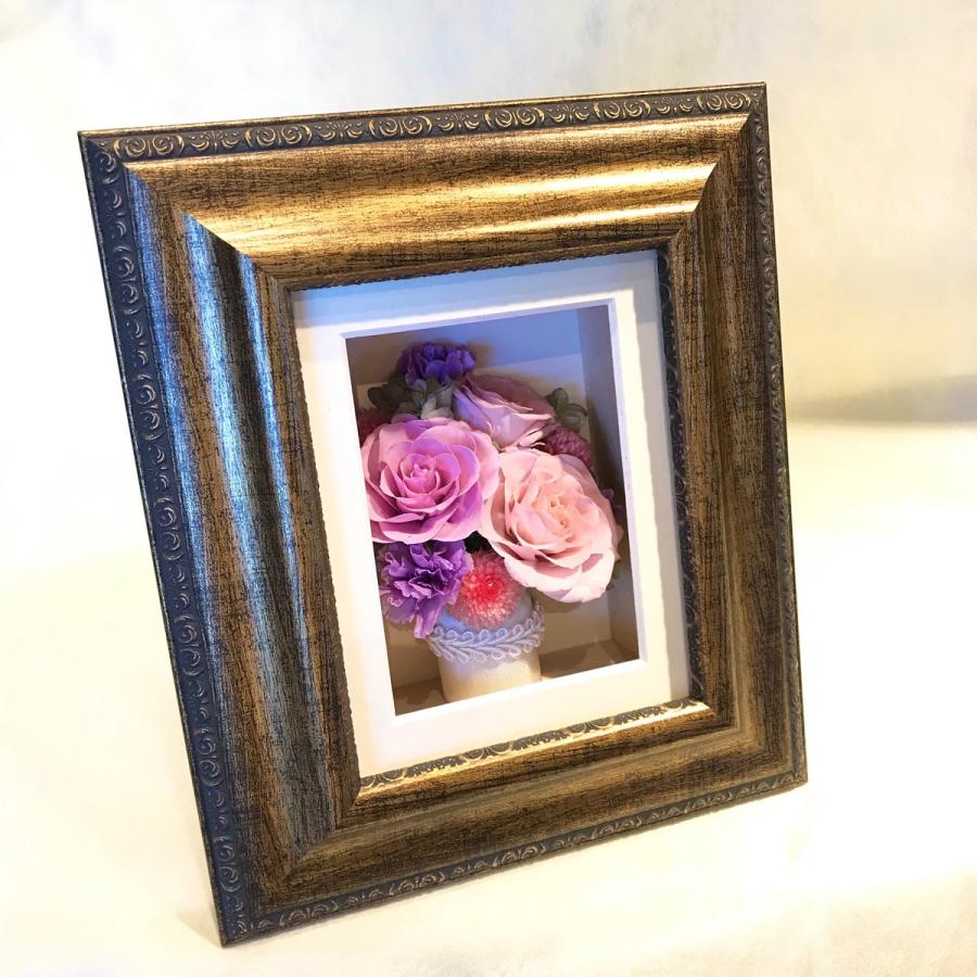 プリザーブドフラワー 送料無料 お祝い 誕生日 枯れない花 プリザーブドフラワー フレーム バラ プレゼント インテリア 造花 ギフト | ブランド登録なし | 02