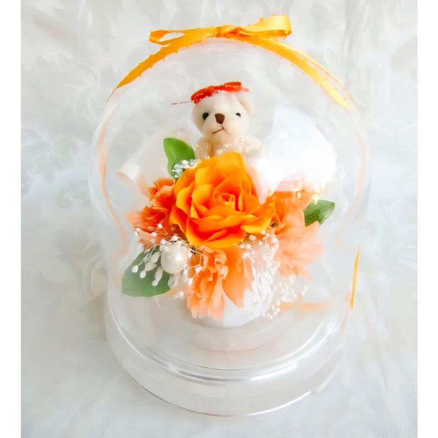 プリザーブドフラワー 送料無料 お祝い 誕生日 枯れない花 バラ カーネーション ベアードーム プレゼント インテリア 造花 ギフト | ブランド登録なし | 02