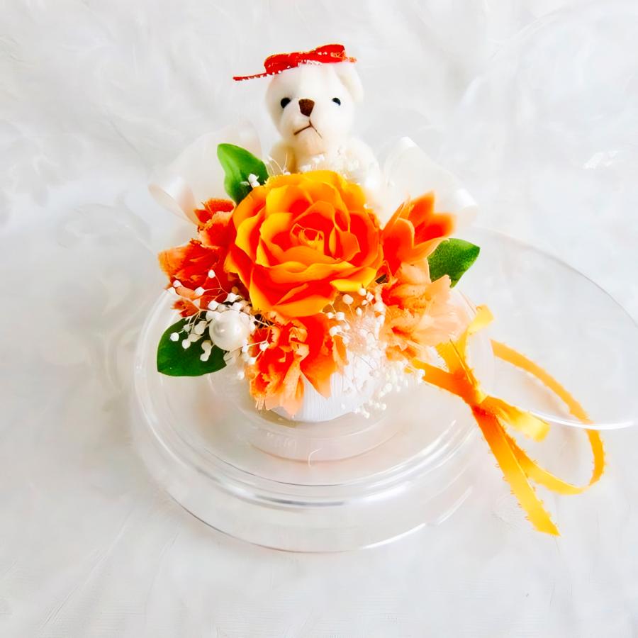プリザーブドフラワー 送料無料 お祝い 誕生日 枯れない花 バラ カーネーション ベアードーム プレゼント インテリア 造花 ギフト | ブランド登録なし | 06
