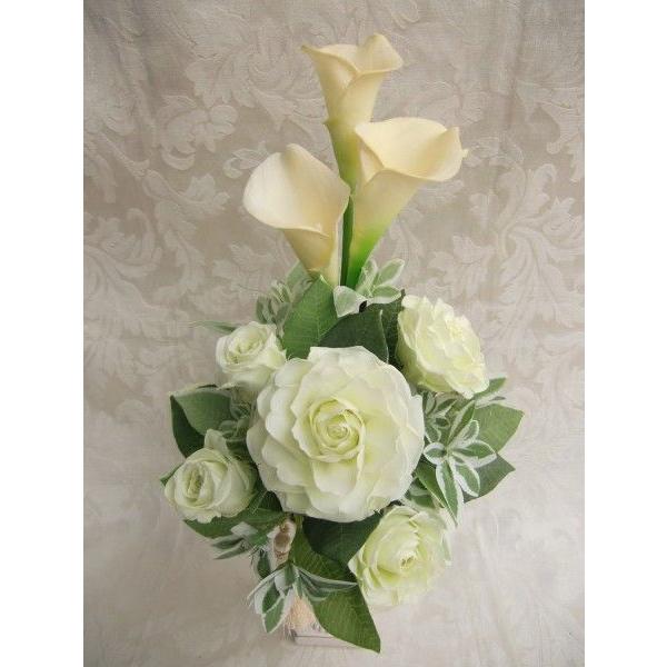 仏花 プリザーブドフラワー 送料無料 枯れない花 お仏壇 お供え花 お彼岸 仏壇飾り バラ 花瓶 プレゼント インテリア 造花 ギフト | ブランド登録なし | 01