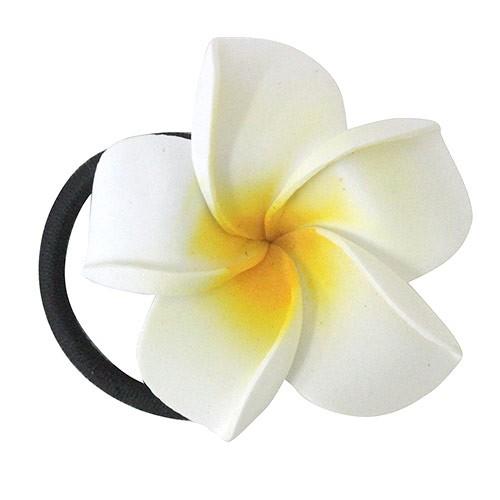 ハワイ ヘアアクセサリー 花 可愛い プルメリア ホワイト ヘアゴム 2個セット ハワイアン雑貨 レディース Ba Rf14 Clara Hawaiian Select Shop 通販 Yahoo ショッピング