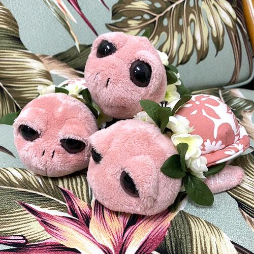 ハワイ ぬいぐるみ ハワイアンホヌ Sサイズ ピンク インテリア ギフト