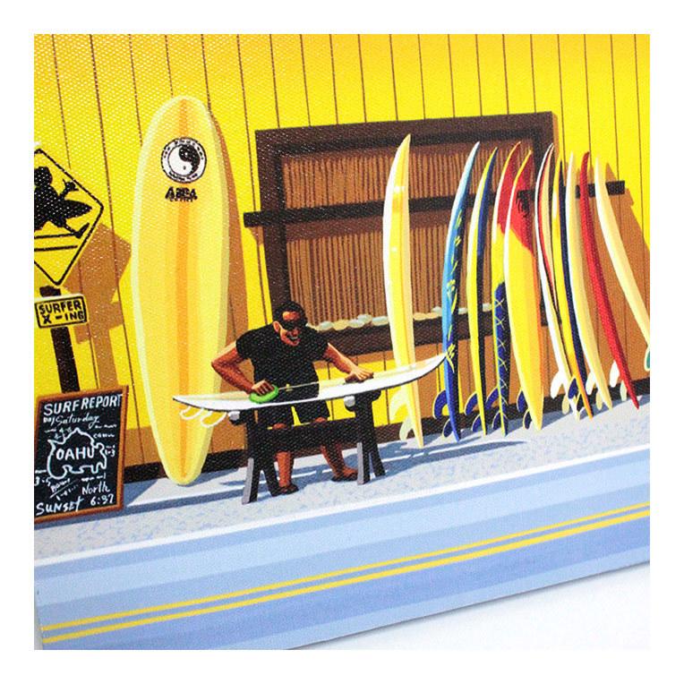 イラストレーター 栗山義勝 キャンバスパネル絵 Hanauma Bay Sサイズ 好評受付中