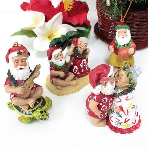 クリスマスツリー オーナメント サンタ B ハワイ 飾り サンタクロース