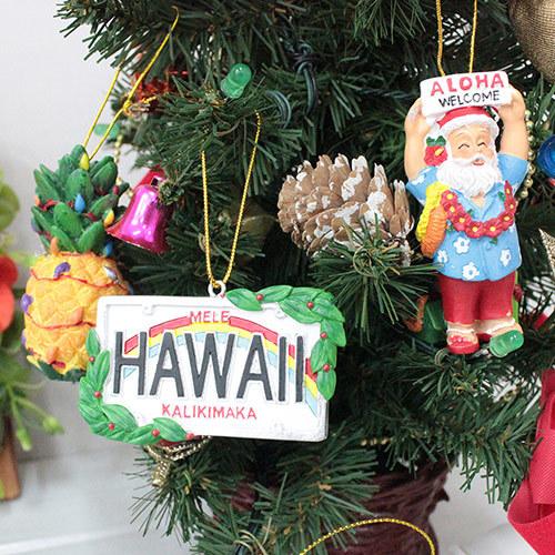 クリスマスツリー オーナメント サンタ E ハワイ 飾り クリスマスツリー オーナメント サンタ E ハワイ 飾り