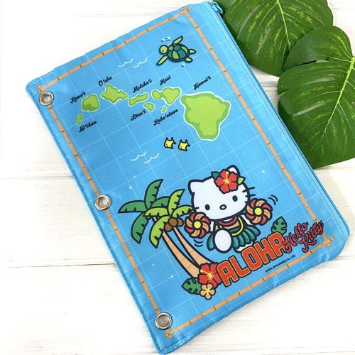 ハワイ サンリオ キティ 筆箱 Island Heritage ハローキティ