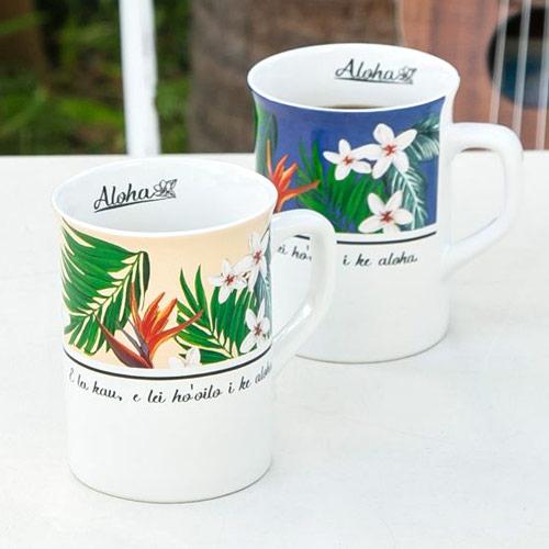 ハワイアン 雑貨 マグカップ コップ おしゃれ Kahiko アロハピース マグ ハワイ雑貨 Khk133 Clara Hawaiian Select Shop 通販 Yahoo ショッピング