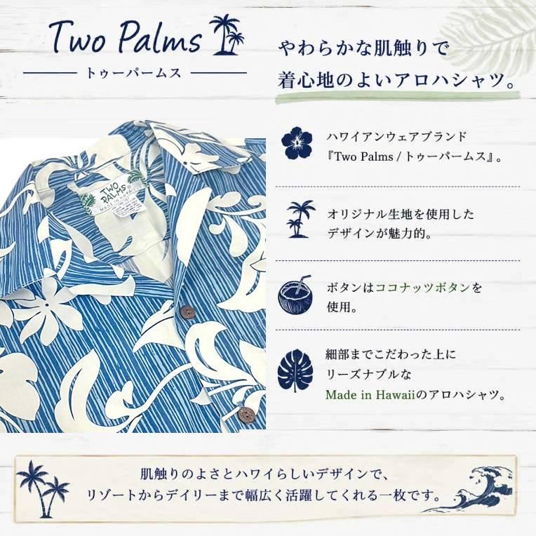 TWO PALMS（トゥーパームス） ハワイ アロハシャツ メンズ 半袖 大きい 