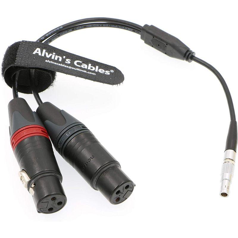 Alvin´s Cables Z CAM E2 カメラ 用の オーディオ Input 入力 ケーブル 5 Pin オス to Two XLR - 2