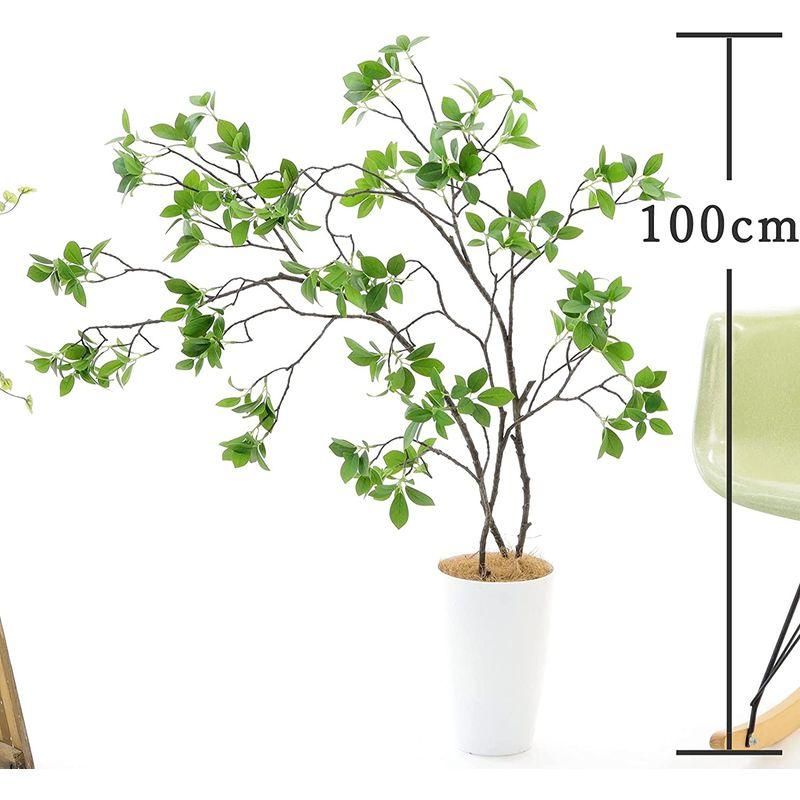 造花ドットコム プレミアム 光触媒 消臭 フェイクグリーン 「ドウダンツツジ 3本立 高さ100cm 幅90cm 奥行50cm 曲げた時（直 消臭 造花ドットコム プレミアム 光触媒 フェイクグリーン ドウダンツツジ 3本立 高さ100cm 幅90cm 奥行50cm 曲げた時