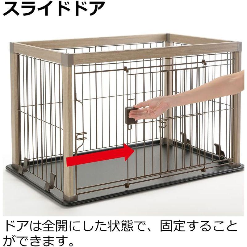 リッチェル アルミフレームペットサークル 90-60 ベージュ アルミフレームペットサークル ベージュ